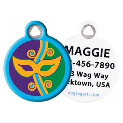 Front and Back of Dog Tag Art Pet ID Tag