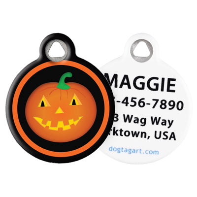 Front and Back of Dog Tag Art Pet ID Tag