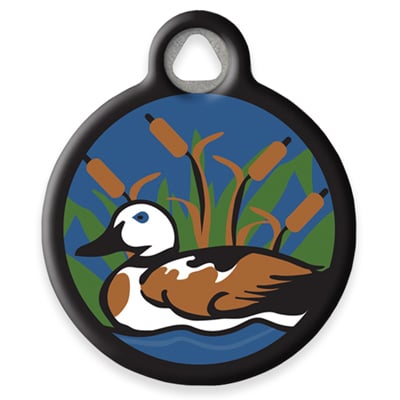 Pet ID Tag from LupinePet by Dog Tag Art - Peeking Duck Design