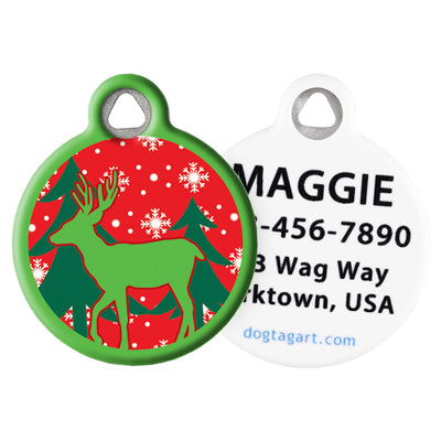 Front and Back of Dog Tag Art Pet ID Tag
