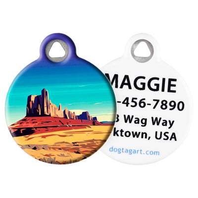 
                    
                      LupinePet New Mexico Pet ID Tag by Dog Tag Art - front and back
                    
                  