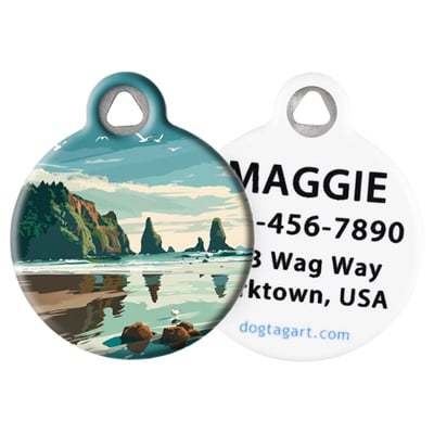 
                    
                      LupinePet Olympic National Park Pet ID Tag by Dog Tag Art - front and back
                    
                  