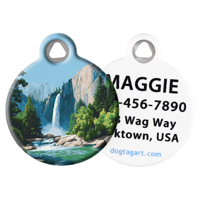
                    
                      LupinePet Yosemite Pet ID Tag by Dog Tag Art - front and back
                    
                  