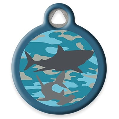 Pet ID Tag from LupinePet by Dog Tag Art - Sand Shark Design