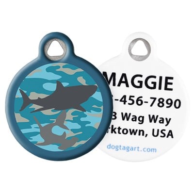 
                    
                      LupinePet Sand Shark Pet ID Tag by Dog Tag Art - Front and Back
                    
                  