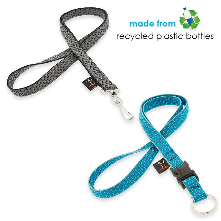 Badge-Snap and Buckle Style Lanyards in LupinePet Eco Colors