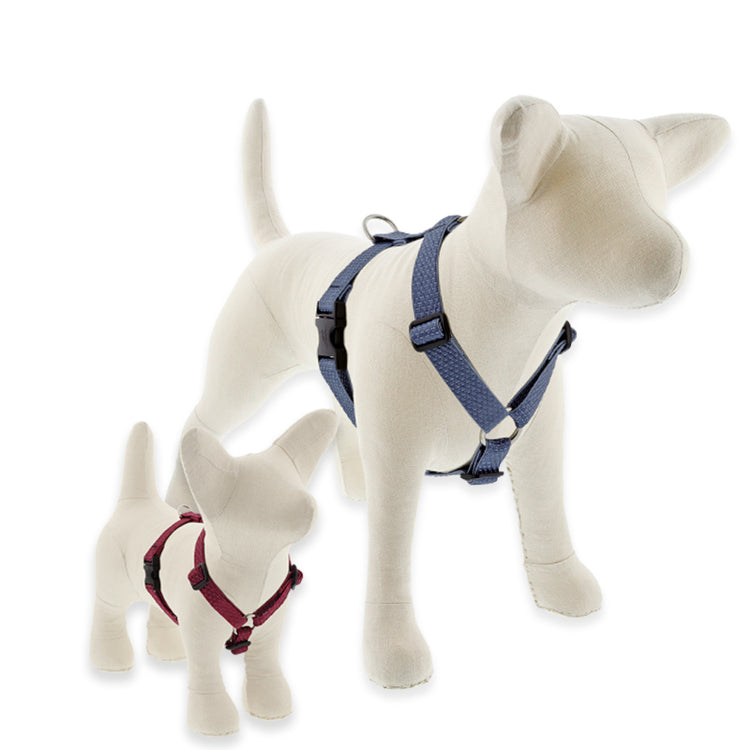 
                    
                      Roman dog Harness in Eco Recycled Collection Berry and Granite. Available for Medium & Large Dogs.
                    
                  
