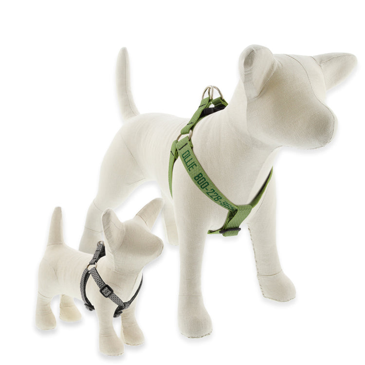 Step-In Dog Harness made from Recycled Materials by LupinePet in Eco Earth Tone Colors