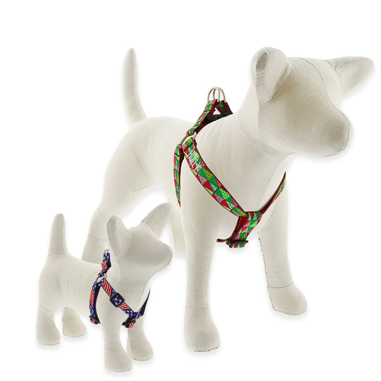 Step In Dog Harnesses in LupinePet's popular Holiday Designs