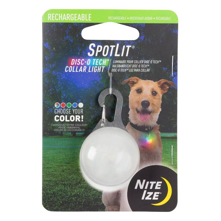 SpotLit Rechargeable DISC-O TECH LED Collar Light by NiteIze®