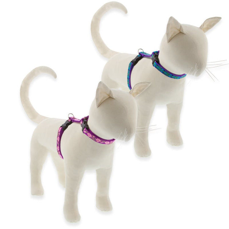 H-Style Cat Harnesses from LupinePet in our Original Designs