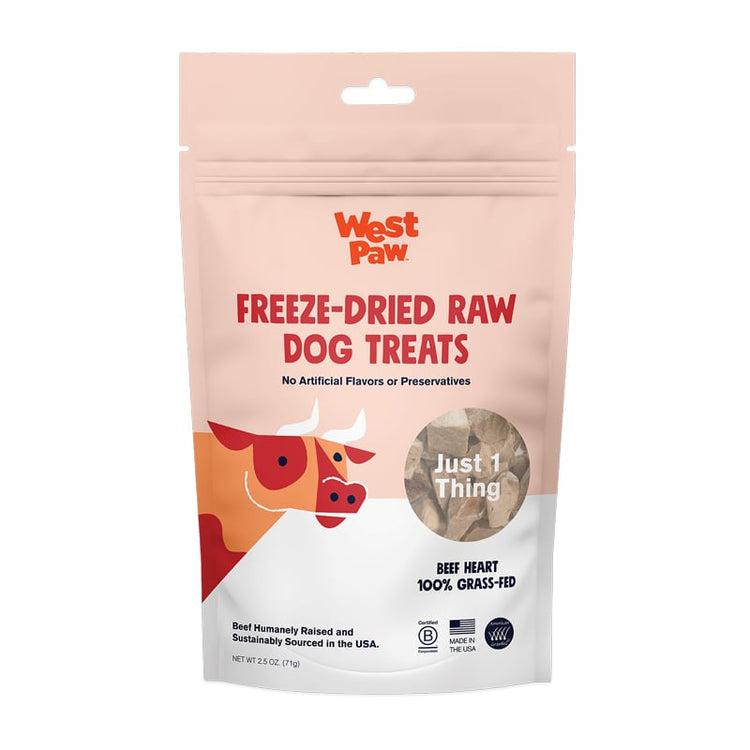 Freeze-Dried Beef Heart Dog Treats from LupinePet by West Paw - front