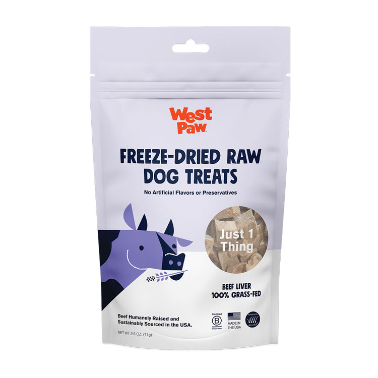 Freeze-Dried Beef Liver Dog Treats from LupinePet by West Paw - front