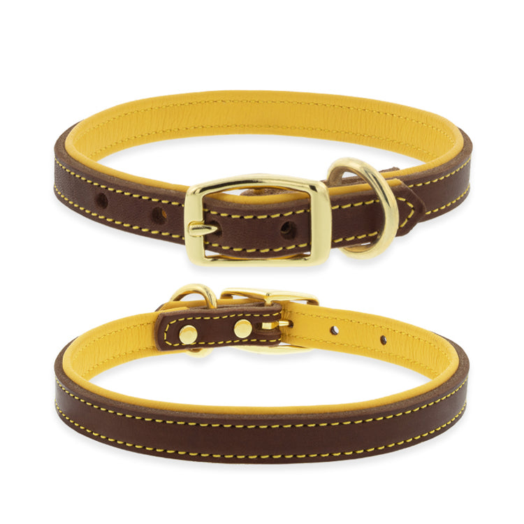 Leather Dog Collars in the Deer Ridge Collection by Weaver.